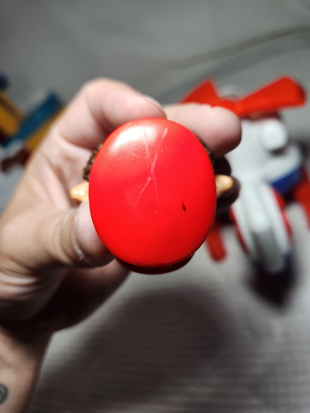 Fisher-Price Little People White, Red and Orange Rescue Chopper with Pilot - Picture 8 of 9